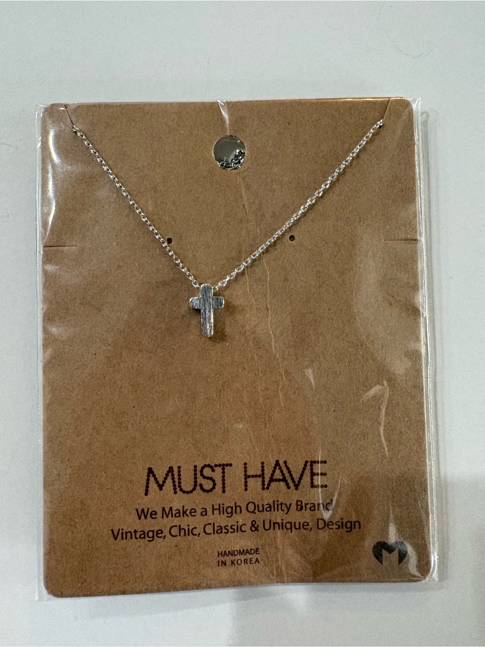 Must Have Silver Cross Necklace
